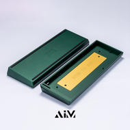 AIM60 Customizable Wooting60HE Aluminum Alloy Brass Keyboard Shell Magnetic Axis GH60 HM RAKKA ชุดพิ