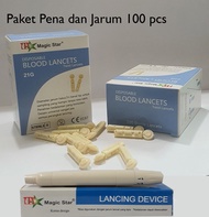 PAKET PENA BEKAM DAN JARUM MAGIC STAR