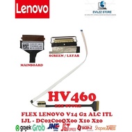 Flexible CABLE LENOVO V14 GEN 2 G2 ALC ITL IJL HV460 DC02C00QX00 DC02C00QX10 DC02C00QX20 5C10S30216 30PIN 30PIN