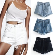 Ripped Denim Short Pants 71391