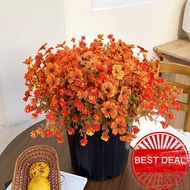 Autumn Red Eucalyptus False Flower Leaves Cloth Flowers Bouquet Decorative Violet False B6e1