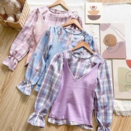 Nagoya korean Blouse set - korean tops - women's clothing - women's tops - korean style