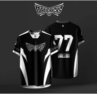 Arianna【Free Custom Name & Number】New Microfiber NFL Collar Jersey Baju Lelaki Perempuan Unisex Quic
