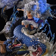 [Same Day Delivery] [Extra Urgent Delivery] One Piece 24cm Figure Nicar Luffy VS Kaido GK Anime Statue Model Decoration