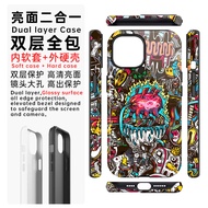 เคสโทรศัพท์มือถือ Apple iPhone 16 pro Max สไตล์ Rock ป้องกันแบบสองชั้นสำหรับผู้ชายและผู้หญิง SE3 ลาย