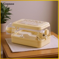 [Gepnoo] Hamster Habitat Enclosure Oversized Acrylic Hamster Cage Transparent Two Tier Habitat Packa