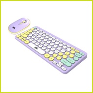 ★ ✻ ⚖ ∦ Centric.Zeus thin and light 2.4GHz wireless round keyboard and mouse set retro cute GK500