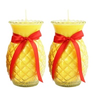 [SG Ready Stock] Pineapple Butter Lamp Candle 1 day 波萝酥油灯 (1 pair & 24 hrs.)