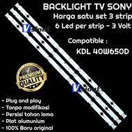 BACKLIGHT TV LED SONY 40 INCH KDL40W650D KDL-40W650D 40W650D 40W650