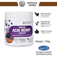ORGANIC FIELDS Organic Acai Berry Powder (120g) | Superfood | Anti-ageing | Beauty | Skin Health
