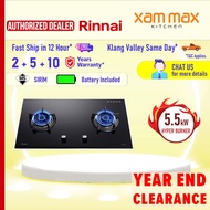 Rinnai RB92G Hyper Burner Gas Hob / 2 Burner Built-In Gas Stove RB-92G / Tungku Dapur Cooker Hob