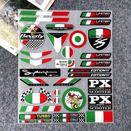 For Piaggio Vespa Helmet Stickers Motorcycle Accessories Beverly Primavera Sprint Spring PX LX GTS G