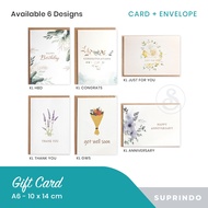 Greeting Card + Envelope (A6) - KL001