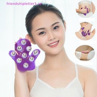 { FH Fashion }  Palm Shaped Massage Glove Body Massager With 9 360 Degree Roller Metal Roller .