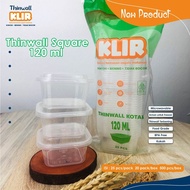 Thinwall Square Mini 120ml  150 ml / Cup Dessert /thinwall kotak 120 Ml 150 Ml