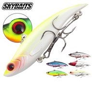 【SKYBAITS】1Piece 7.5cm 12.8g Sinking VIB Lure, Long Cast 3D Eyes Treble Hooks Vibration Bait