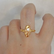 Ready Stock Cincin Emas Asli Kadar 700 70% 18K 22 0,5Gram 10 11 12 13