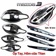 Mazda3 Mazda 3 2020 2021 2022 2023 2024 Titanium door handle cover, decorative toy accessories