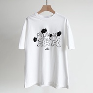 Rabbit Bloom Velvet Screen T-shirt เสื้อยืด HOB STUDIOS