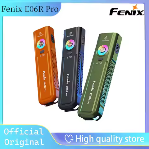 Original brand new for Fenix E06R Pro Flat Flashlight 1600 Lumen 3 In 1 Rechargeable EDC Torch