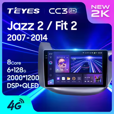 TEYES CC3 2K For Honda Jazz 2 GG 2008 - 2014 Fit 2 GE GP GE 2007 - 2014 Right hand drive Car Radio M