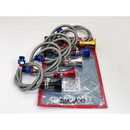KINGDRAG BYPASS ALLOY HOSE + HEAD HONDA YAMAHA Y16ZR MT15 Y15ZR LC135 Y125ZR NVX155 NMAX155 R15 SRL1
