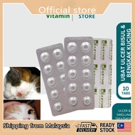 Ubat Ulcer / Bengkak / Bisul Kucing & Anjing - 10 Biji (1 Papan) EXP: 2025