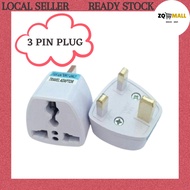 3 Pin Conversion Plug Universal Adapter British Socket Adapter Plug 3 Pin Socket