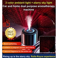 🌈HOT🌈【With starry sky light】Car Aromatherapy Diffuser Air Humidifier Diffuser Purifier Aromatherapy Car Humidifier LED Light essential oil Auto Spray Nano Car Aroma Diffuser USB Car Humidifier