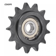 CEASIF6 Convex Idler Gear, 10mm Bore 1/2" Pitch C45 Carbon Steel Chain Idler Sprocket, Durable 13 To