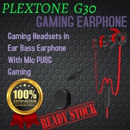 PLEXTONE G30 PC Gaming Headset With Microphone In Ear Bass Noise Cancelling Earphone PUBG Legend