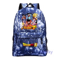 Dragon ball Beg sekolah anak-anak Anime Kid's School Bag Travel Backpack for Lelaki Wanita Kanak-kan
