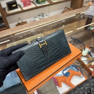 Hermès 鱷魚皮長款錢包bearn  long wallet #愛馬仕長銀包