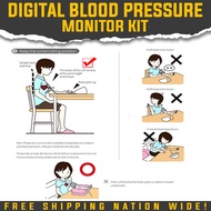 Digital Blood Pressure Monitoring Kit USB Powered Automatic Blood Pressure Monitor, Easy to use Heart Rate Meter, Authentic Digital Upper Arm Sphygmomanometer, Accurate Oscillometric Method, Systolic &amp; Diastolic with Pulse display, BP , FREE Pouch, Calibr
