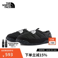 北面（The North Face）保暖鞋拖鞋男户外懒人一脚蹬鹅绒保暖抓地23秋季上新|5G2F KY4/黑色 11 44.5