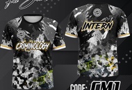 a0df0 Fully sublimated 3D print Tactical camouflage criminology TSHIRT free custom name logo s S-5XL