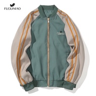 Fuguiniao ผู้ชายเกาหลีออกแบบแจ็คเก็ตเสื้อแฟชั่นสำหรับแฟน jaket Pria M-3XL