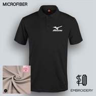 Microfiber Polo Mizuno Golf Sporting Tee T-Shirt EMBROIDERY Logo MEDR-078