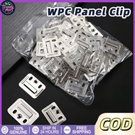 100Pcs/Set WPC Wall Metal Clip PVC Wall Panel Clip WPC Panel Clip Fluted Metal Clip Cladding Clip