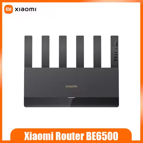 Xiaomi BE6500 WiFi7 Router 6453Mbps Dual 2.5G Ports MLO 4K QAM 160MHz 6 Antennas High-Speed