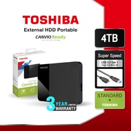 Toshiba External HDD (4TB) USB 3.2 SuperSpeed รุ่น (Canvio Ready B3) 2.5" ฮาร์ดดิสพกพา (TSB-HDTP340A