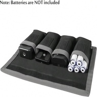 2pcs DSLR Battery Case Holder Storage Bag (4 Pockets) For AA/AAA Battery And LP-E6 LP-E8 LP-E10 LP-E