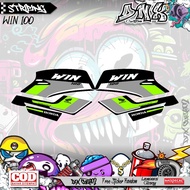 HONDA WIN 100 WIN TRAIL WIN TRABAS KD23 VARIATION STICKER STRIPING