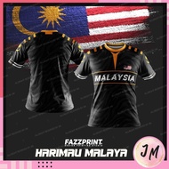 JERSEY FAZZ HM03 - HARIMAU MALAYA TEAM MALAYSIA BLACK HARI SUKAN NEGARA