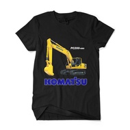 BISA COD Promo Baju Kaos KOMATSU PC200 LC Operator Excavator PC 200 Alat Berat