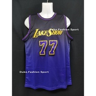Embroidery Los Angeles Lakers #77 Luka Dončić Jersey Basketball Jersey