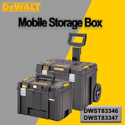 DEWALT TSTAK IP54 Mobile Storage Box Lockable Waterproof Dustproof Stackable Large Size Tool Box DWS