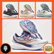 Saucony Triumph 20 Running Shoes Training Jogging Gym Outdoor Sport Shoes Premium for Men Women Unisex White Black Colo