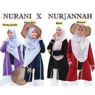 Cardigan Muslimah Nurani |Nurjannah Cotton Labuh |Berpoket | Long Sleeve| HAZEL TD