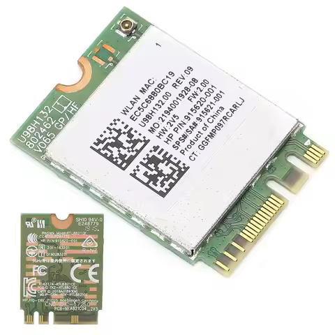 802.11 A/B/N/AC Network Card Model RTL8821CE HighSpeed for Laptops Desktops Compatible for Win7/8/10